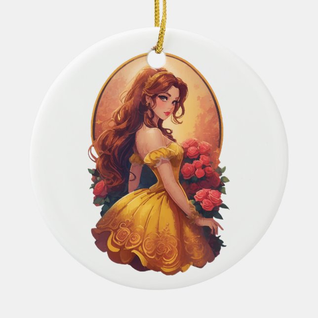 Belle Keramik Ornament (Vorne)