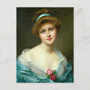 Belle Lady Green Dress_GC - Carte postale
