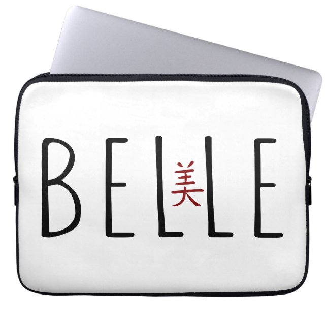 Belle Laptopschutzhülle (Vorderseite)