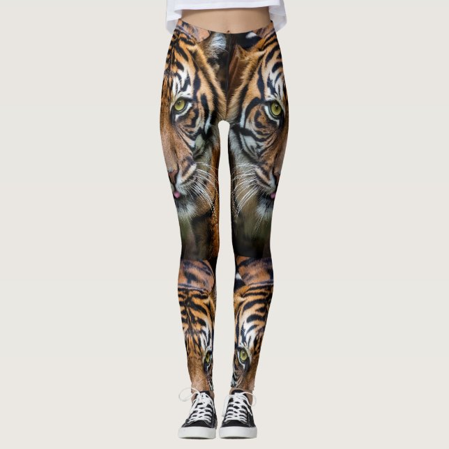 Belle leggings de tigre (Devant)