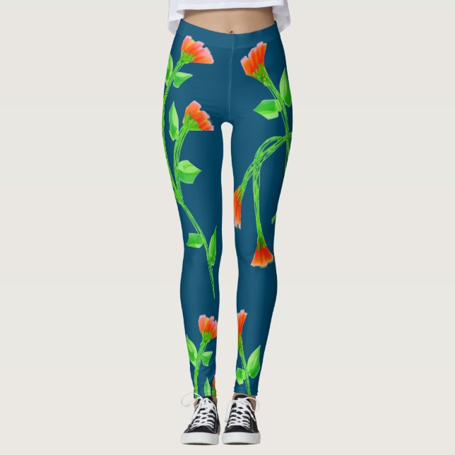 Belle leggings fleuris (Devant)