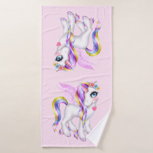 Belle licorne avec Rainbow Mane