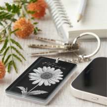 Belle marguerite noire et blanche