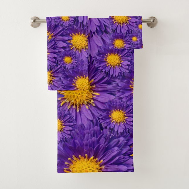 Belle marguerite violette Michaelmas (En situation)