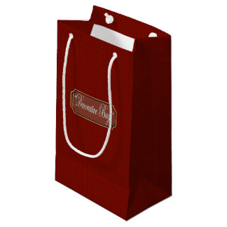 Belle Maroon Petit Sac Cadeau