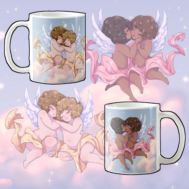 Belle Matin Bébé Angels Mug (Créateur téléchargé)