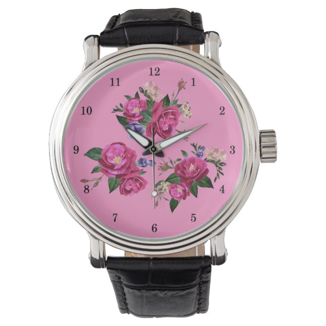 Belle montre à poignet Rose (devant)