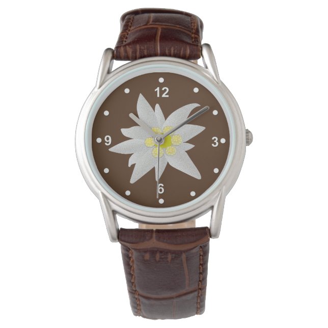 Belle montre blanche Edelweiss (devant)