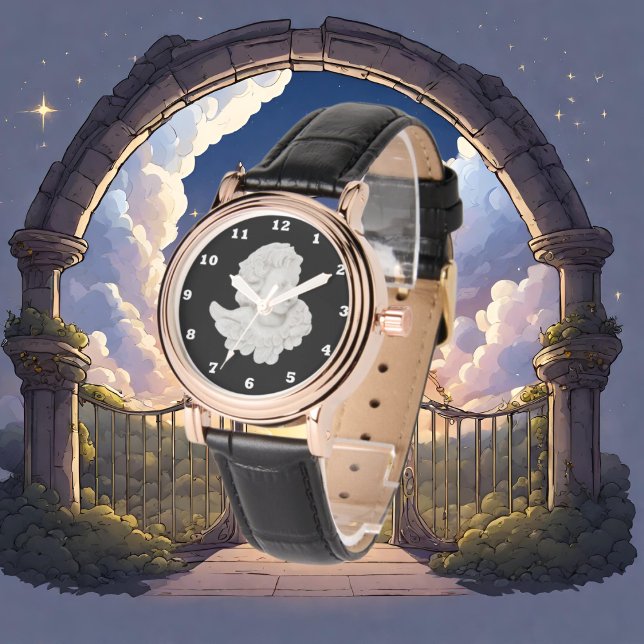 Belle montre Carré Angel blanc (Créateur téléchargé)