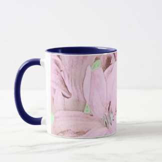 Belle Mug à l'aquarelle rose