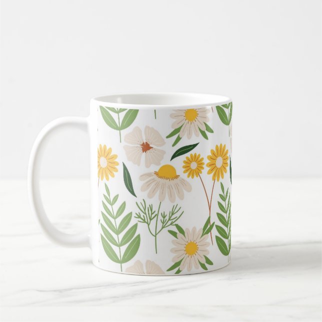 Belle Mug aux fleurs (Gauche)
