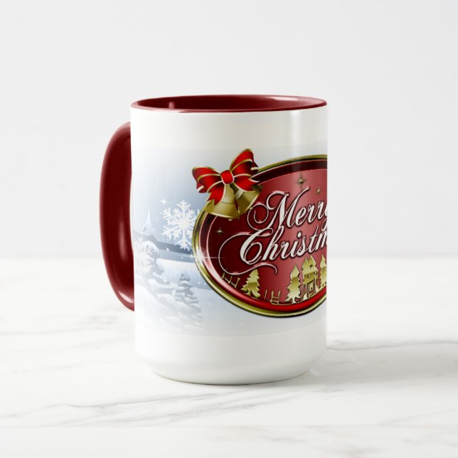 Belle Mug de café de Noël (Devant gauche)