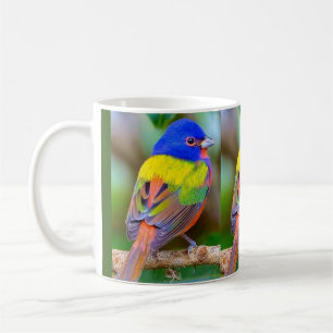 Belle Mug de café d'oiseaux coloré