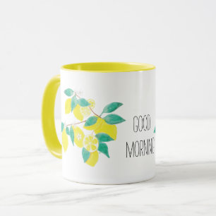 Belle Mug de citron du matin