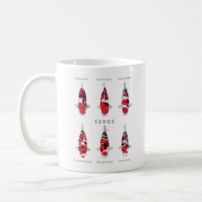 Belle Mug de Poisson Koi - Élégant et cadeau uniqu (Gauche)