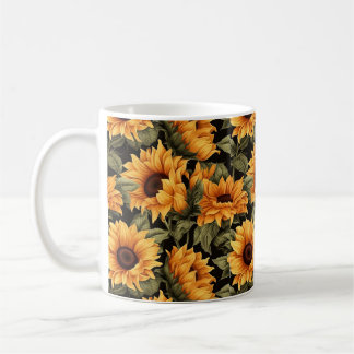 Belle Mug de tournesol ensoleillé