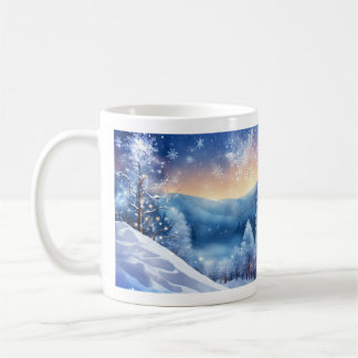 Belle Mug d'hiver Étincelante | Neige Pittoresque