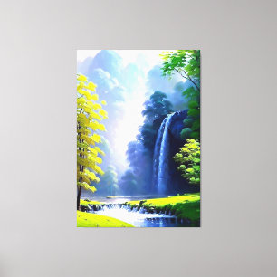 Belle Nature Paisible Peinture Toile Imprimer