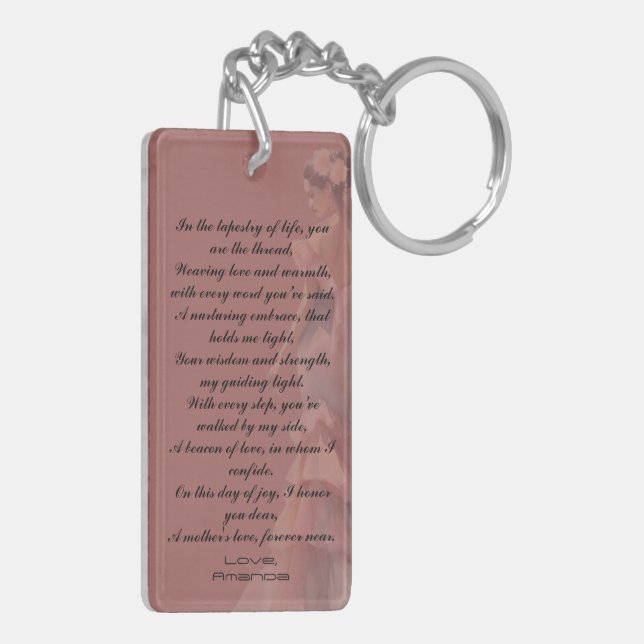 Belle Ode dédiée à la Fête des Mères Dusty Pink  (Dos gauche)