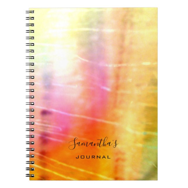 Belle Orange Journal Abstrait (Devant)