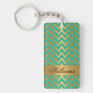 Belle parties scintillant en faux or du chevron zi