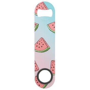Belle pastèque d'été motif pastel rose & bleu