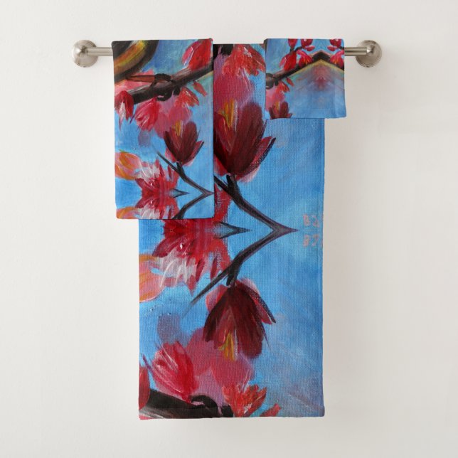 Belle peinture de printemps d'oiseaux (En situation)