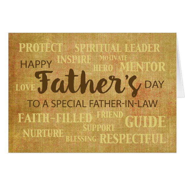 Belle-PÈRE Qualités de Fête des pères religieuse (Devant horizontal)