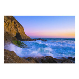 Belle photo de coucher de soleil grand océan