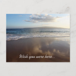 Belle Plage Souhaite Que Vous Étiez Ici Carte Post