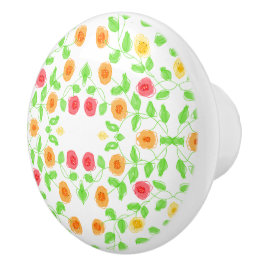 Belle Poignée à petite traction florale