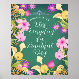 Belle Poster Turquoise Day
