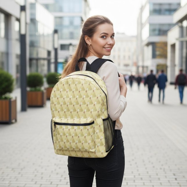 Belle Printed Backpack Bedruckter Rucksack (Von Creator hochgeladen)