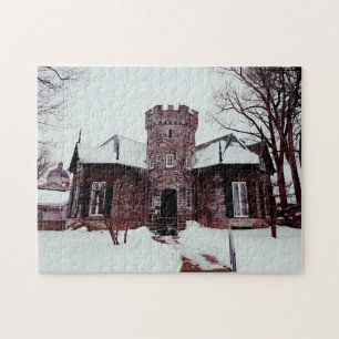 Belle ! Puzzle - Castle Home En hiver