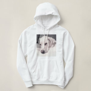 Belle Regal Blanc Labrador Mix Chien Gris Sweat -