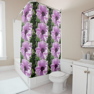 Belle rideau de douche florale rose de printemps