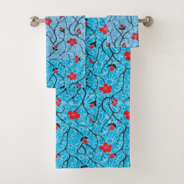Belle romantique Fille rouge floral (En situation)