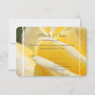 belle rose jaune fleurs photo mariage RSVP