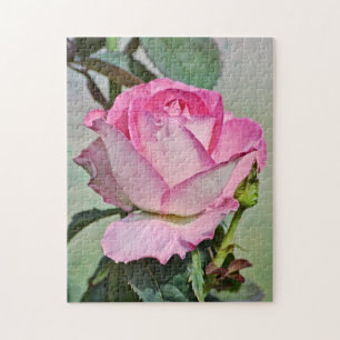 Belle Rose Rose Flower Art Puzzle