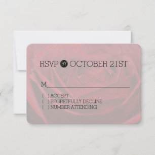 Belle Rose Rouge Romantique RSVP