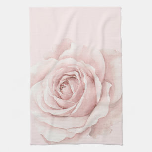 Belle Rose Schöne rosa Blume Geschirrtuch