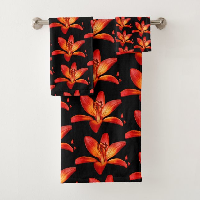 Belle Rouge Orange Asiatique Lily Gran Paradiso (En situation)