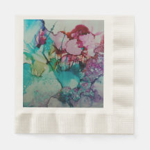 Belle serviette en papier artistique