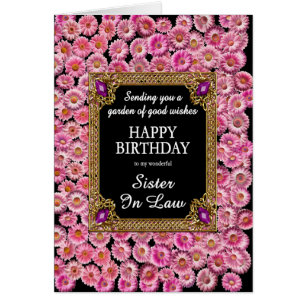 Belle-soeur, Anniversaire Rose