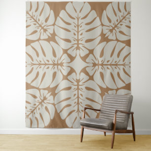Belle tapisserie de la courtepointe hawaïenne trop