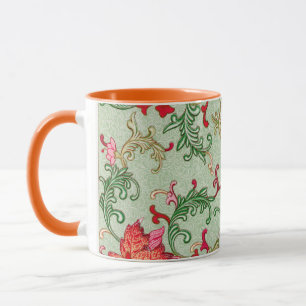 Belle tasse à café imprimé à motifs floraux