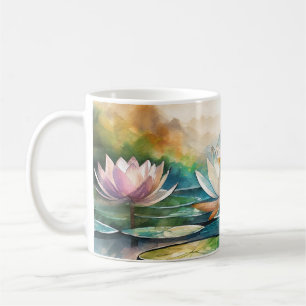 Belle tasse de fleurs de Lotus