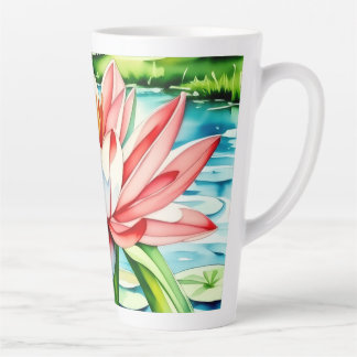 Belle tasse de latte de lys