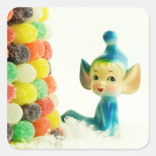Belle the Pixie Elf Quadratischer Aufkleber