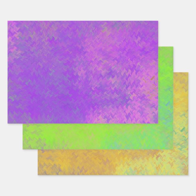 Belle variété d'art en papier marbré (Lot)